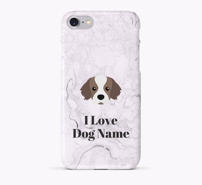 'I Love {dogsName}' Phone Case with {breedFullName} Icon